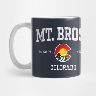 Mt Bross Colorado 14ers Vintage Athletic Mountains Mug